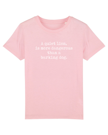 A lion vs a dog Cotton Pink