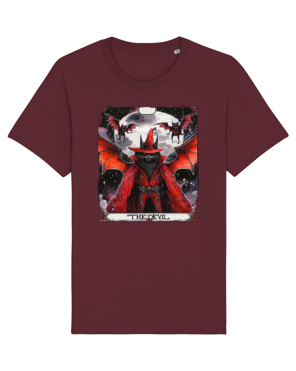 Tricou mânecă scurtă Unisex Rocker Burgundy