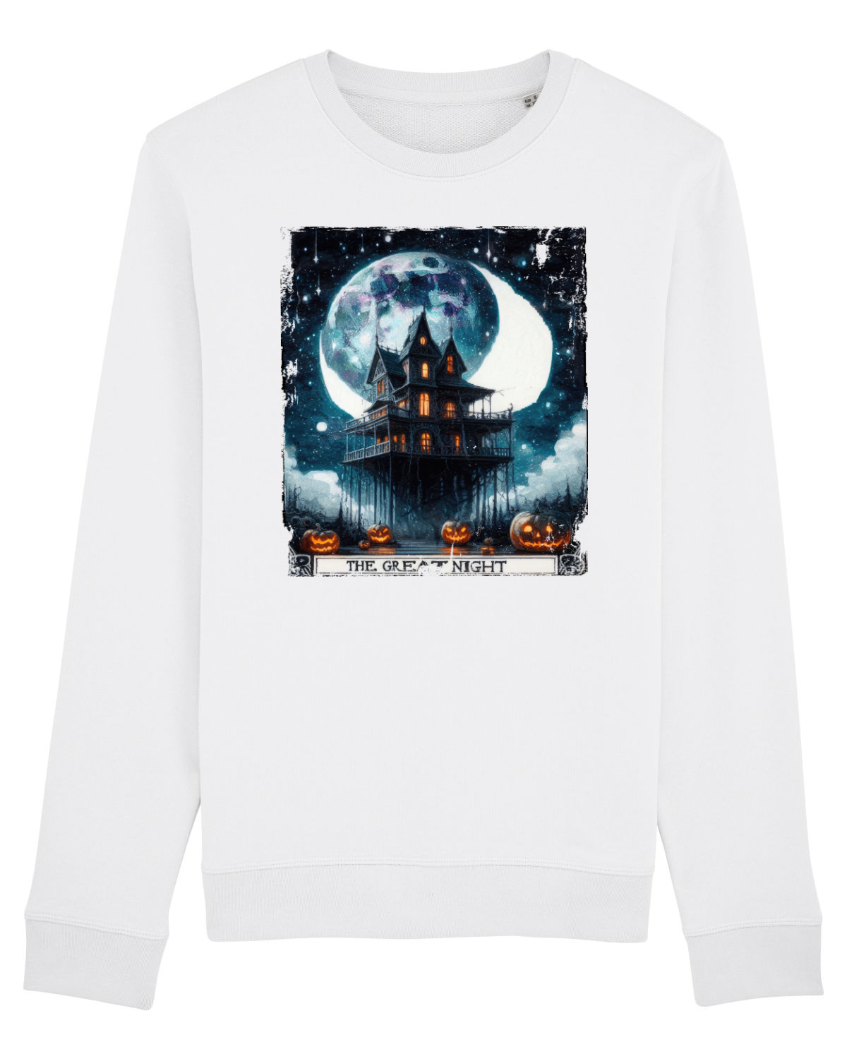 Bluză mânecă lungă Unisex Rise White