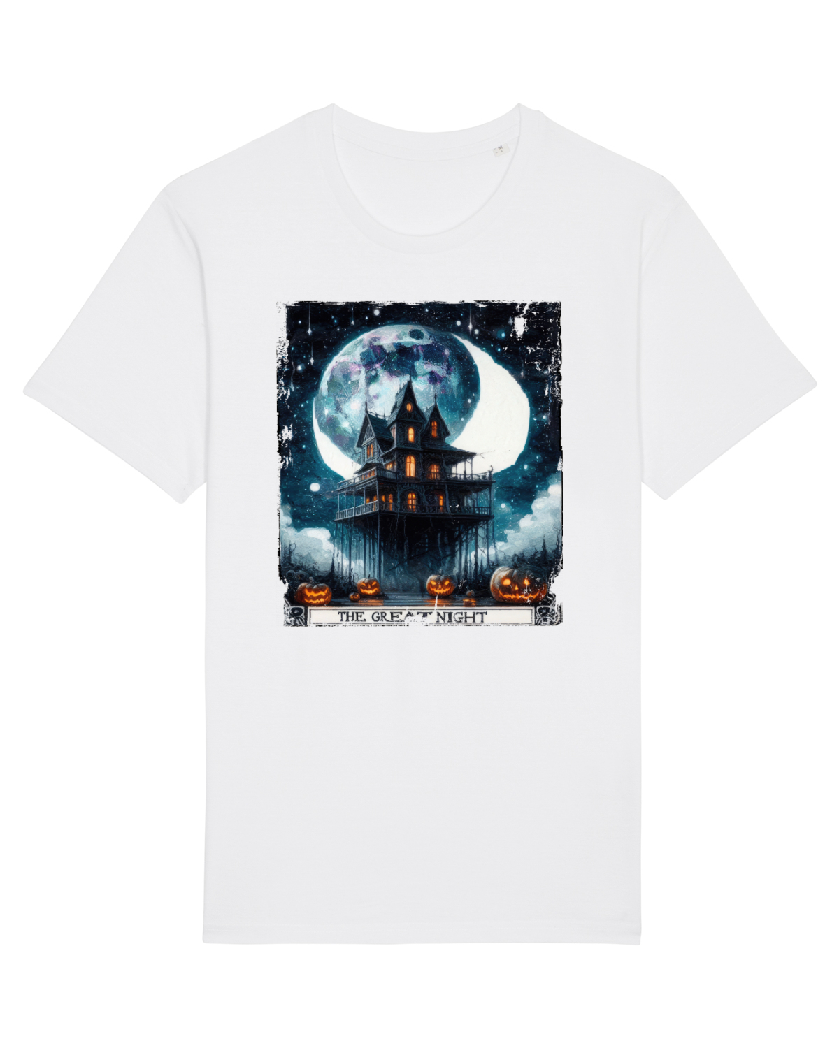 Tricou mânecă scurtă Unisex Rocker White