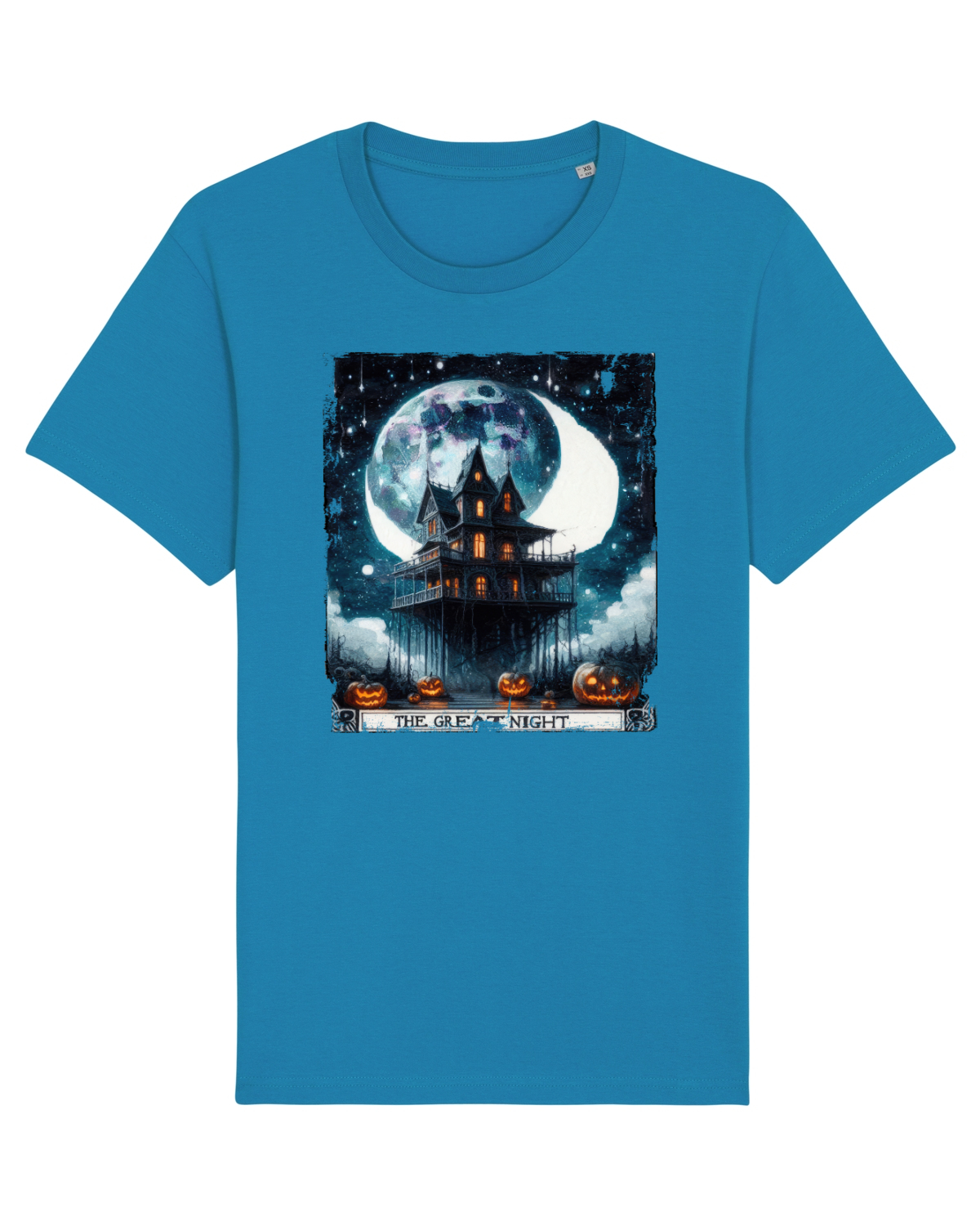 Tricou mânecă scurtă Unisex Rocker Azur