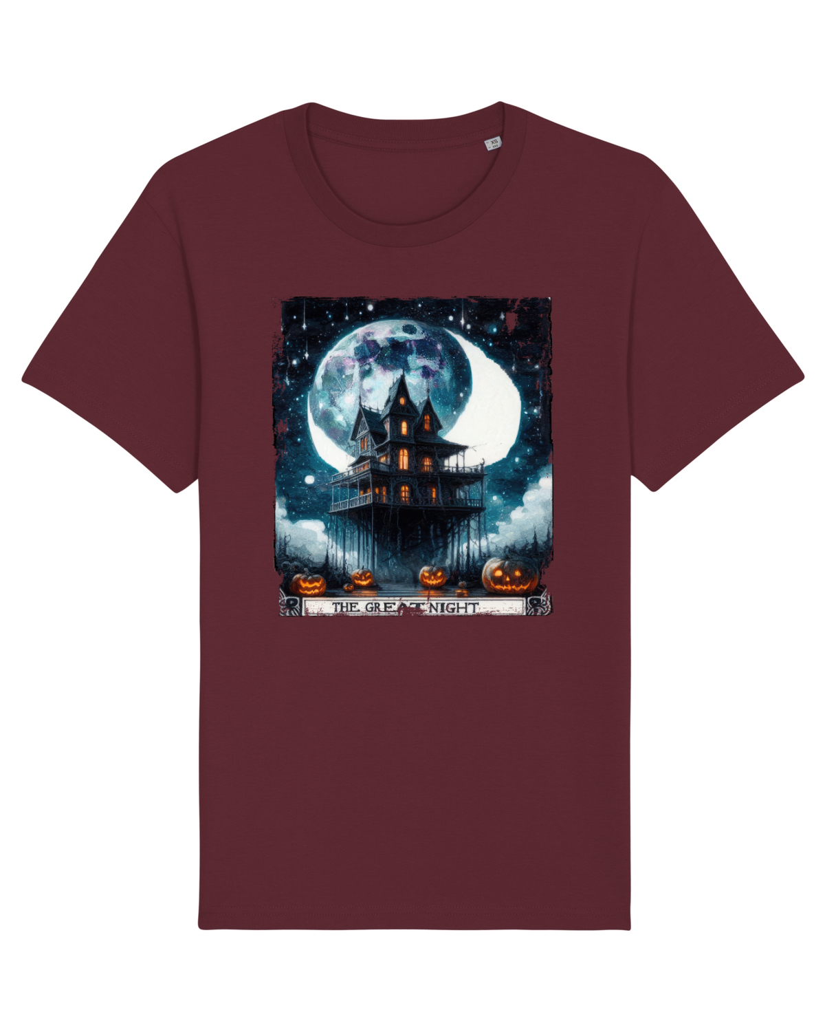 Tricou mânecă scurtă Unisex Rocker Burgundy