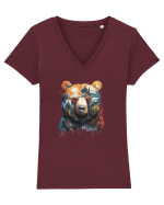 Ursu' Tricou mânecă scurtă guler V Damă Evoker