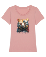 Ursu' Tricou mânecă scurtă guler larg fitted Damă Expresser