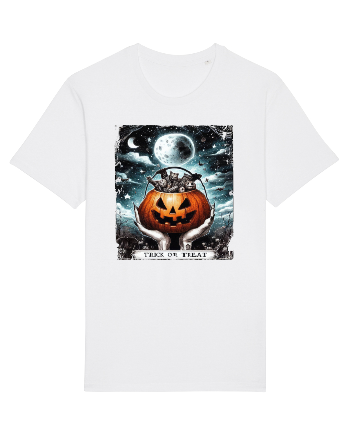 Tricou mânecă scurtă Unisex Rocker White