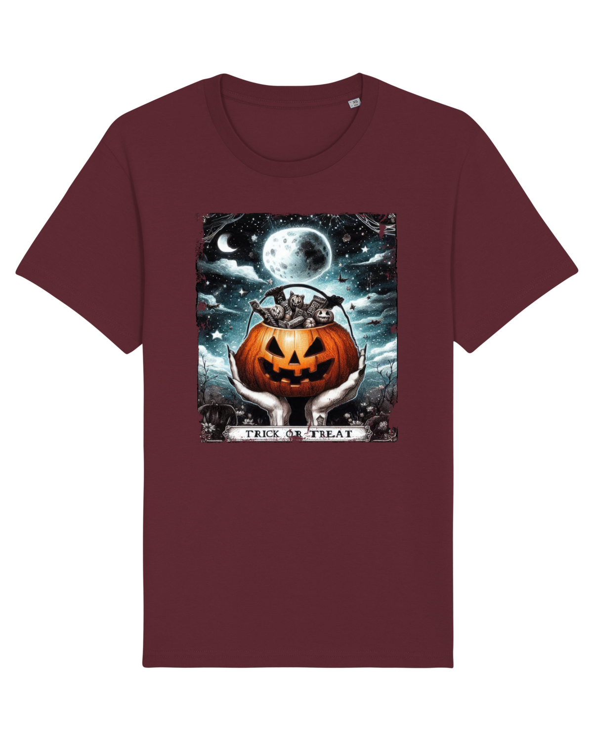 Tricou mânecă scurtă Unisex Rocker Burgundy