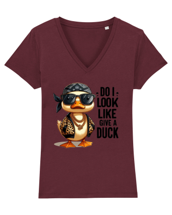 Do I Look Like Give A Duck Burgundy