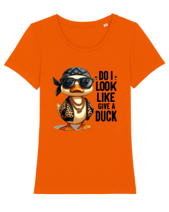 Do I Look Like Give A Duck Bright Orange