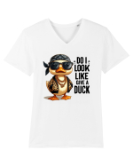 Do I Look Like Give A Duck Tricou mânecă scurtă guler V Bărbat Presenter