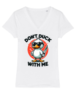 Don't Duck With Me Tricou mânecă scurtă guler V Damă Evoker
