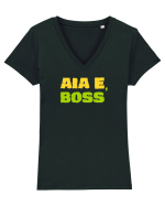 AIA E, BOSS! 3 Tricou mânecă scurtă guler V Damă Evoker