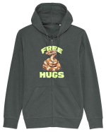 FREE HUGS - BOA CONSTRICTOR Hanorac cu fermoar Unisex Connector
