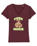 FREE HUGS - BOA CONSTRICTOR Tricou mânecă scurtă guler V Damă Evoker