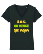 LAS` CA MERGE SI ASA Tricou mânecă scurtă guler V Damă Evoker