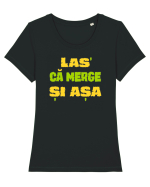 LAS` CA MERGE SI ASA Tricou mânecă scurtă guler larg fitted Damă Expresser
