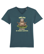 RELAX, NOTHING IS UNDER CONTROL Tricou mânecă scurtă guler V Bărbat Presenter