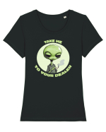 TAKE ME TO YOUR DEALER :D Tricou mânecă scurtă guler larg fitted Damă Expresser