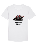 Planuri de weekend Tricou mânecă scurtă guler larg Bărbat Skater