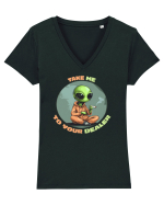 TAKE ME TO YOUR DEALER :D 2 Tricou mânecă scurtă guler V Damă Evoker