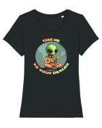 TAKE ME TO YOUR DEALER :D 2 Tricou mânecă scurtă guler larg fitted Damă Expresser