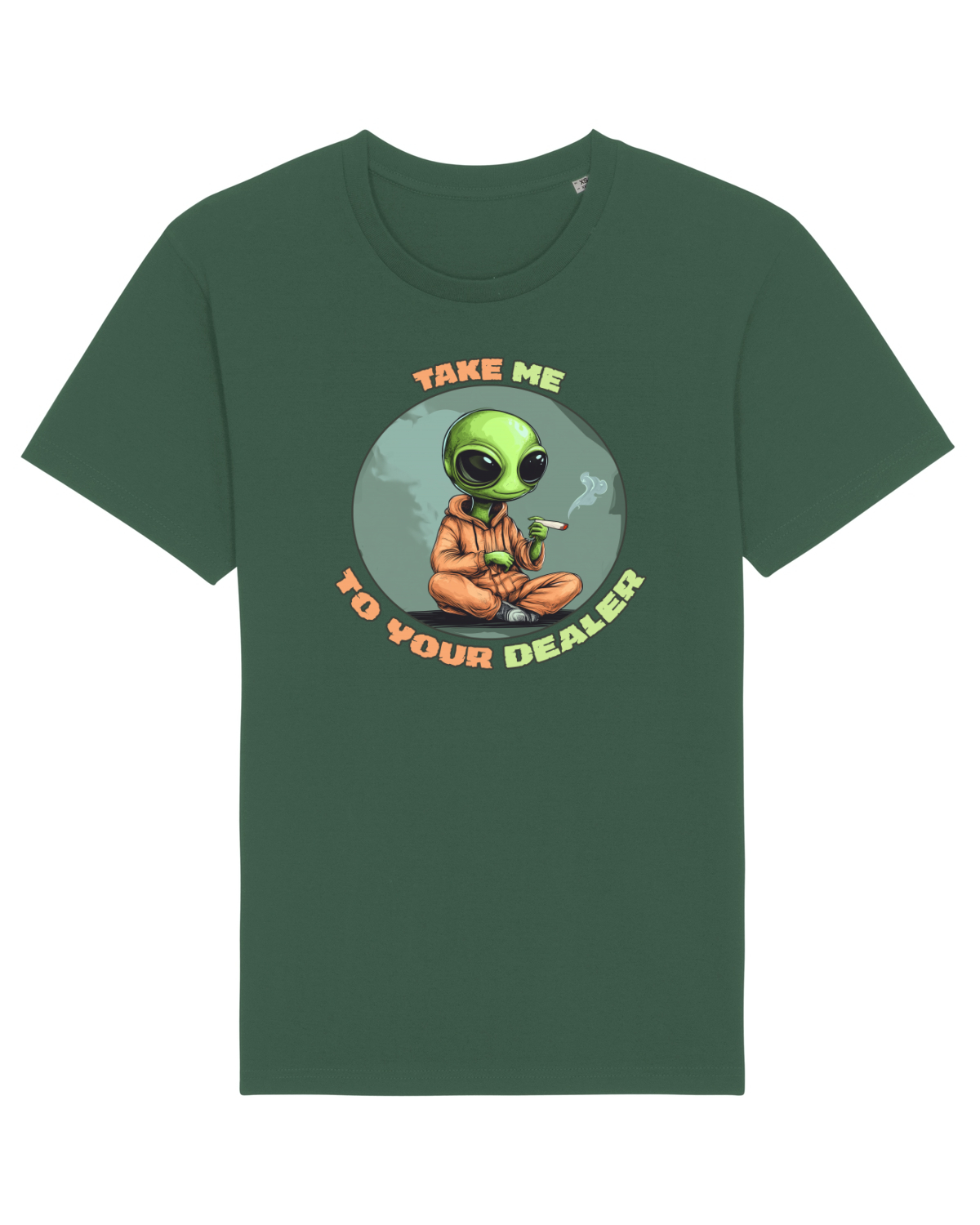 Tricou mânecă scurtă Unisex Rocker Bottle Green