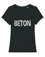 BETON! Tricou mânecă scurtă guler larg fitted Damă Expresser