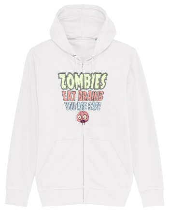 ZOMBIES EAT BRAINS, YOU ARE SAFE! :D White