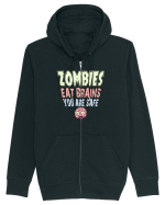 ZOMBIES EAT BRAINS, YOU ARE SAFE! :D Hanorac cu fermoar Unisex Connector