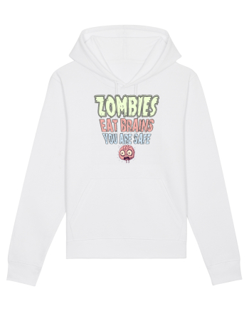 ZOMBIES EAT BRAINS, YOU ARE SAFE! :D White