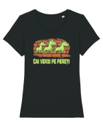 CAI VERZI PE PERETI :D Tricou mânecă scurtă guler larg fitted Damă Expresser