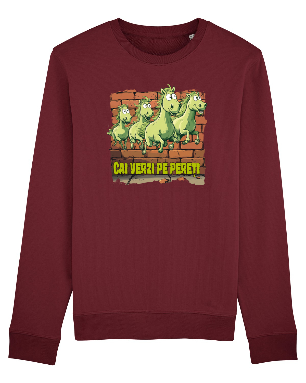 Bluză mânecă lungă Unisex Rise Burgundy