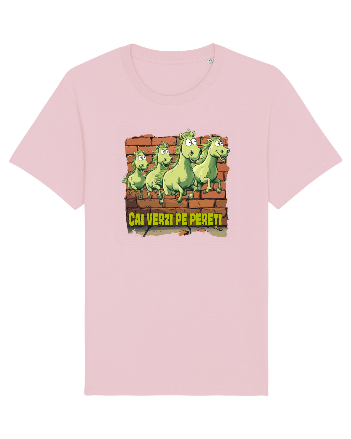 Tricou mânecă scurtă Unisex Rocker Cotton Pink