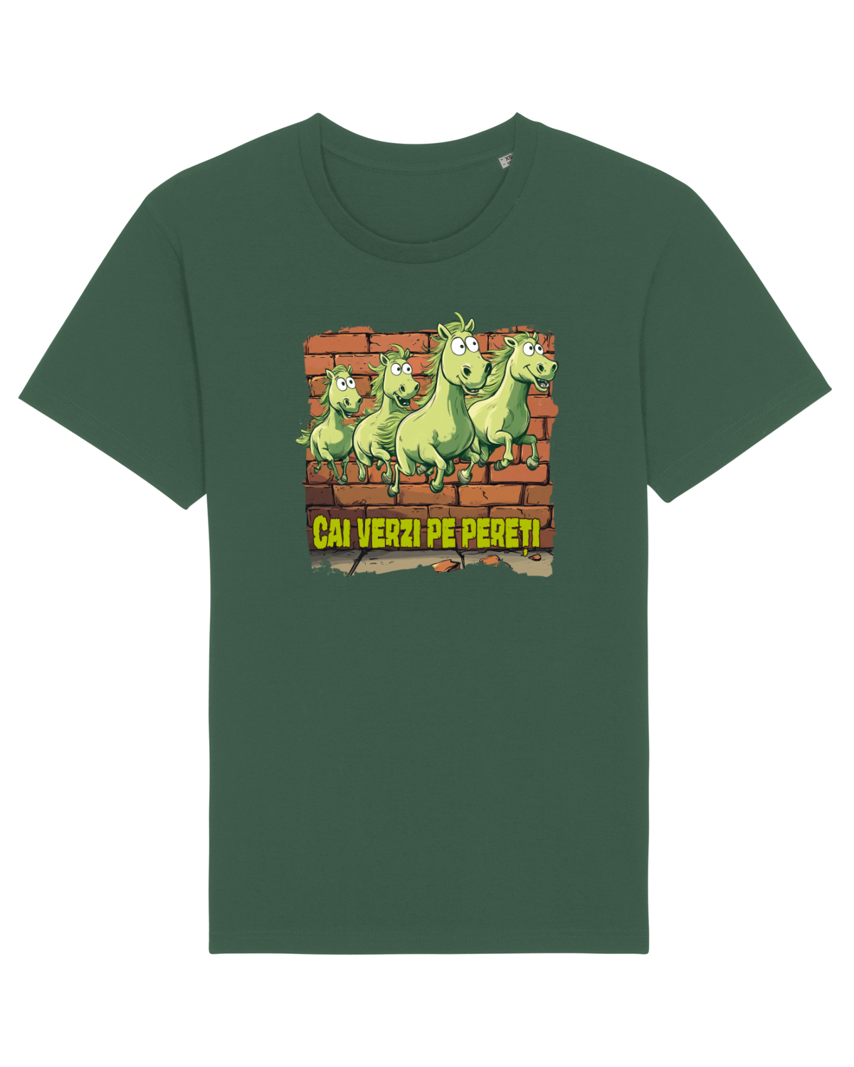 Tricou mânecă scurtă Unisex Rocker Bottle Green
