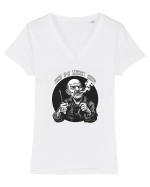 CINE V-A LUCRAT AICI? :D Tricou mânecă scurtă guler V Damă Evoker