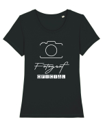 Fotograf oficial  Tricou mânecă scurtă guler larg fitted Damă Expresser