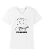 Fotograf - oficial  Tricou mânecă scurtă guler V Bărbat Presenter