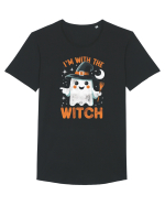 I'm with the witch Tricou mânecă scurtă guler larg Bărbat Skater