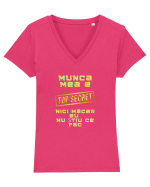 Serviciul meu? TOP Secret Tricou mânecă scurtă guler V Damă Evoker