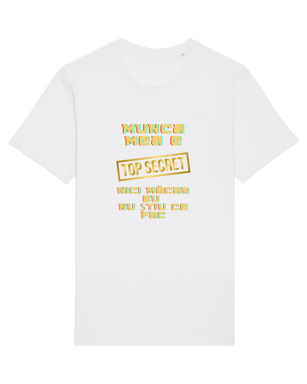 Tricou mânecă scurtă Unisex Rocker White