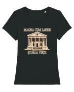 ȘCOALA VIEȚII - ABSOLVITĂ MAGNA CUM LAUDE :D Tricou mânecă scurtă guler larg fitted Damă Expresser