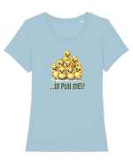 ... ÎN PUII MEI! Tricou mânecă scurtă guler larg fitted Damă Expresser