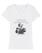 TWO BEER OR NOT TWO BEER - SHAKESBEER Tricou mânecă scurtă guler V Damă Evoker