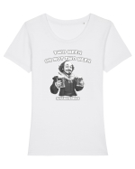 TWO BEER OR NOT TWO BEER - SHAKESBEER Tricou mânecă scurtă guler larg fitted Damă Expresser