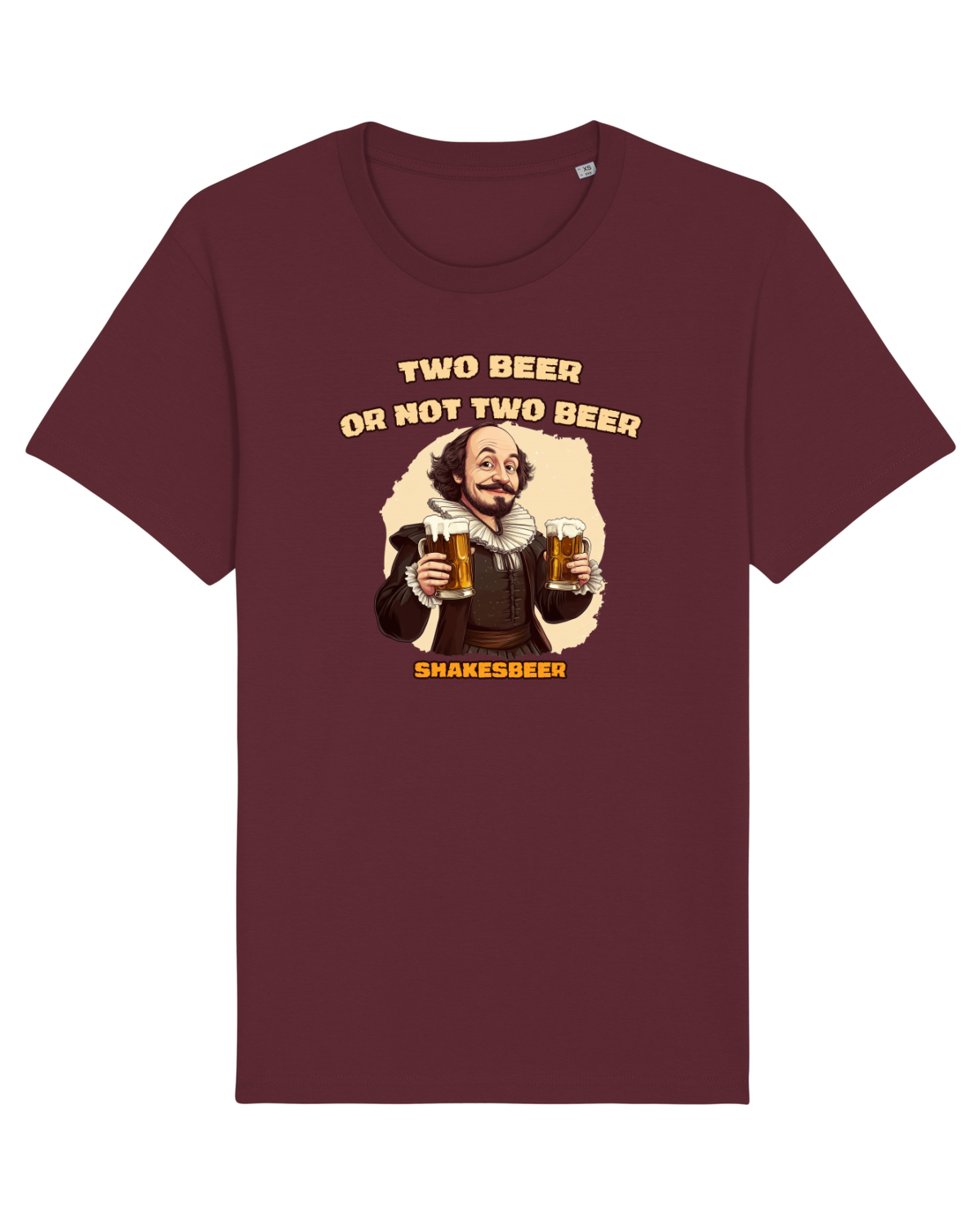 Tricou mânecă scurtă Unisex Rocker Burgundy