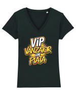 VIP - vânzător în piață Tricou mânecă scurtă guler V Damă Evoker