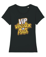 VIP - vânzător în piață Tricou mânecă scurtă guler larg fitted Damă Expresser