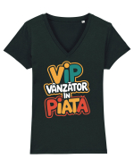 VIP - vânzător în piață Tricou mânecă scurtă guler V Damă Evoker