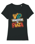 VIP - vânzător în piață Tricou mânecă scurtă guler larg fitted Damă Expresser