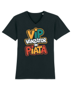 VIP - vânzător în piață Tricou mânecă scurtă guler V Bărbat Presenter