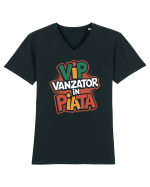 VIP - vânzător în piață Tricou mânecă scurtă guler V Bărbat Presenter
